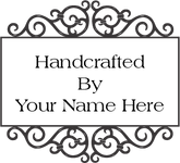 Ornate Frame Logo Branding Iron