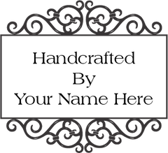 Ornate Frame Logo Branding Iron