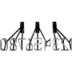 Cattle Brand - Flame Number Set