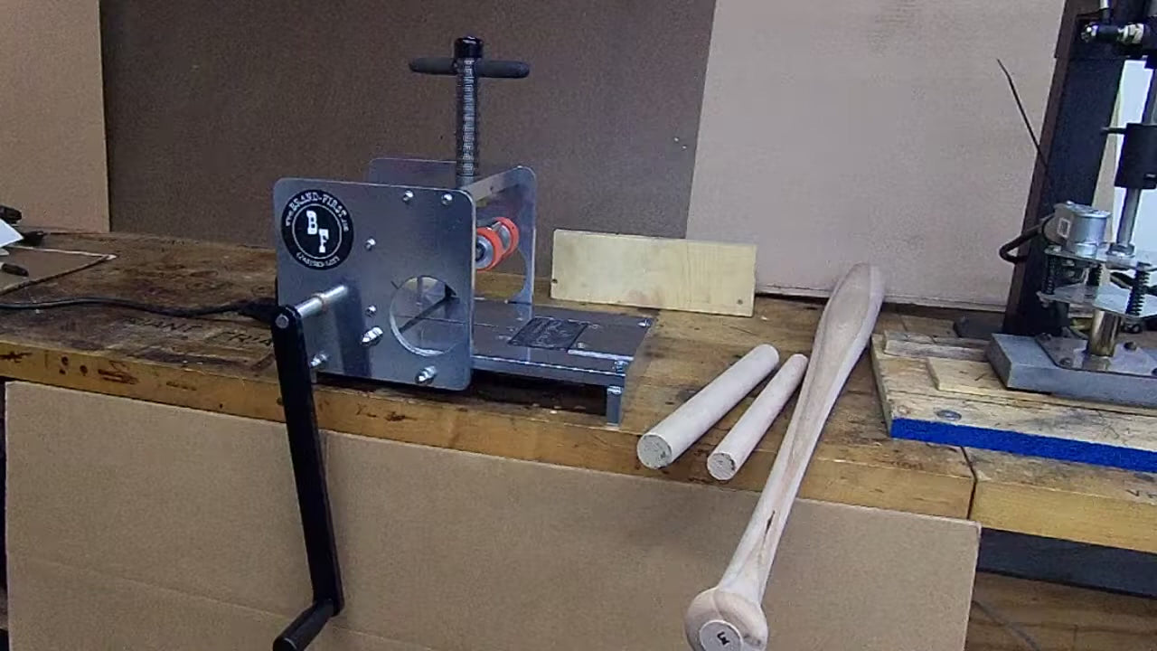 Baseball Bat Branding Machine